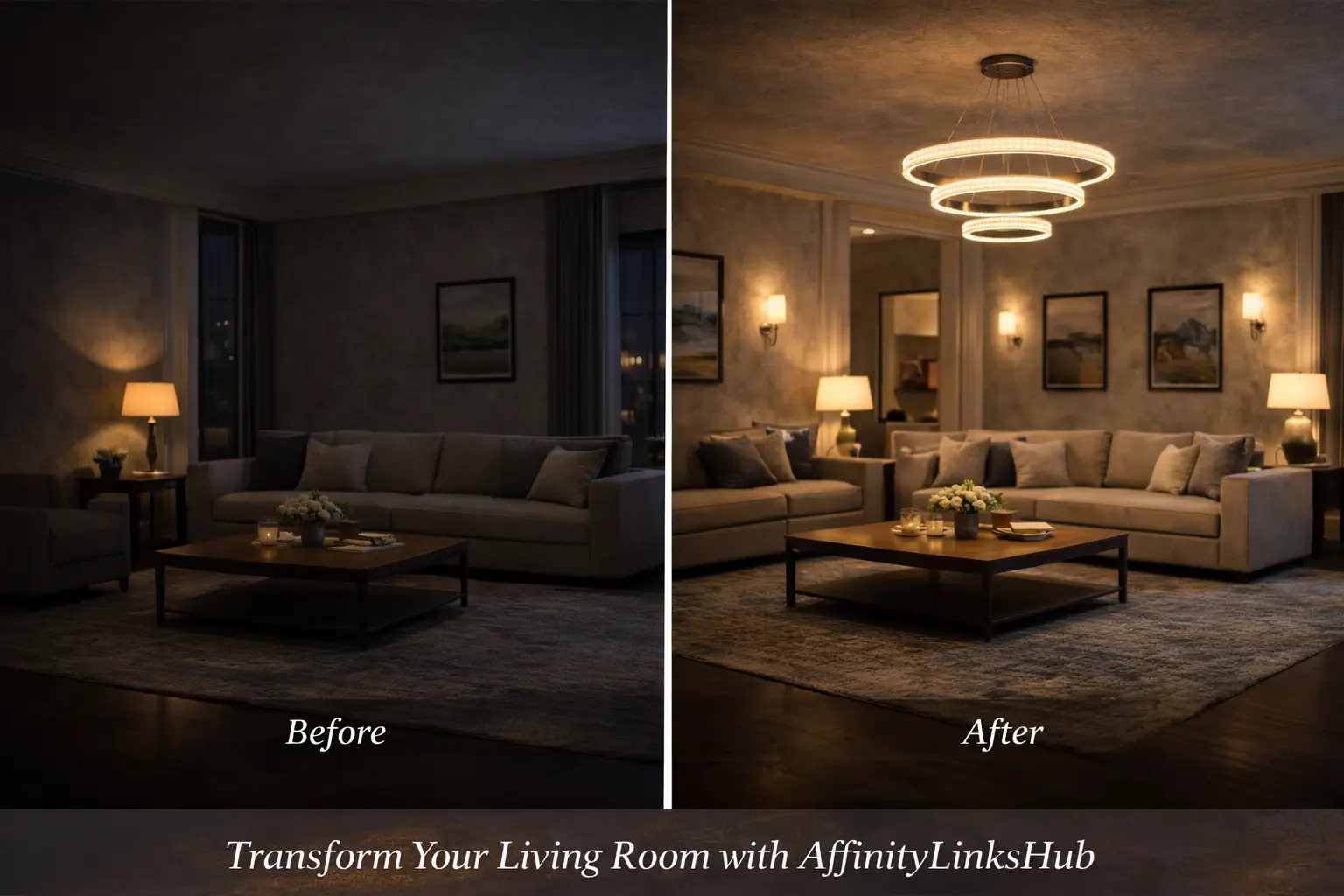 affinity links hub chandeliers