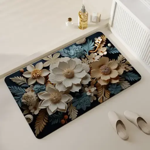 Majestic Bloom Floor Mat